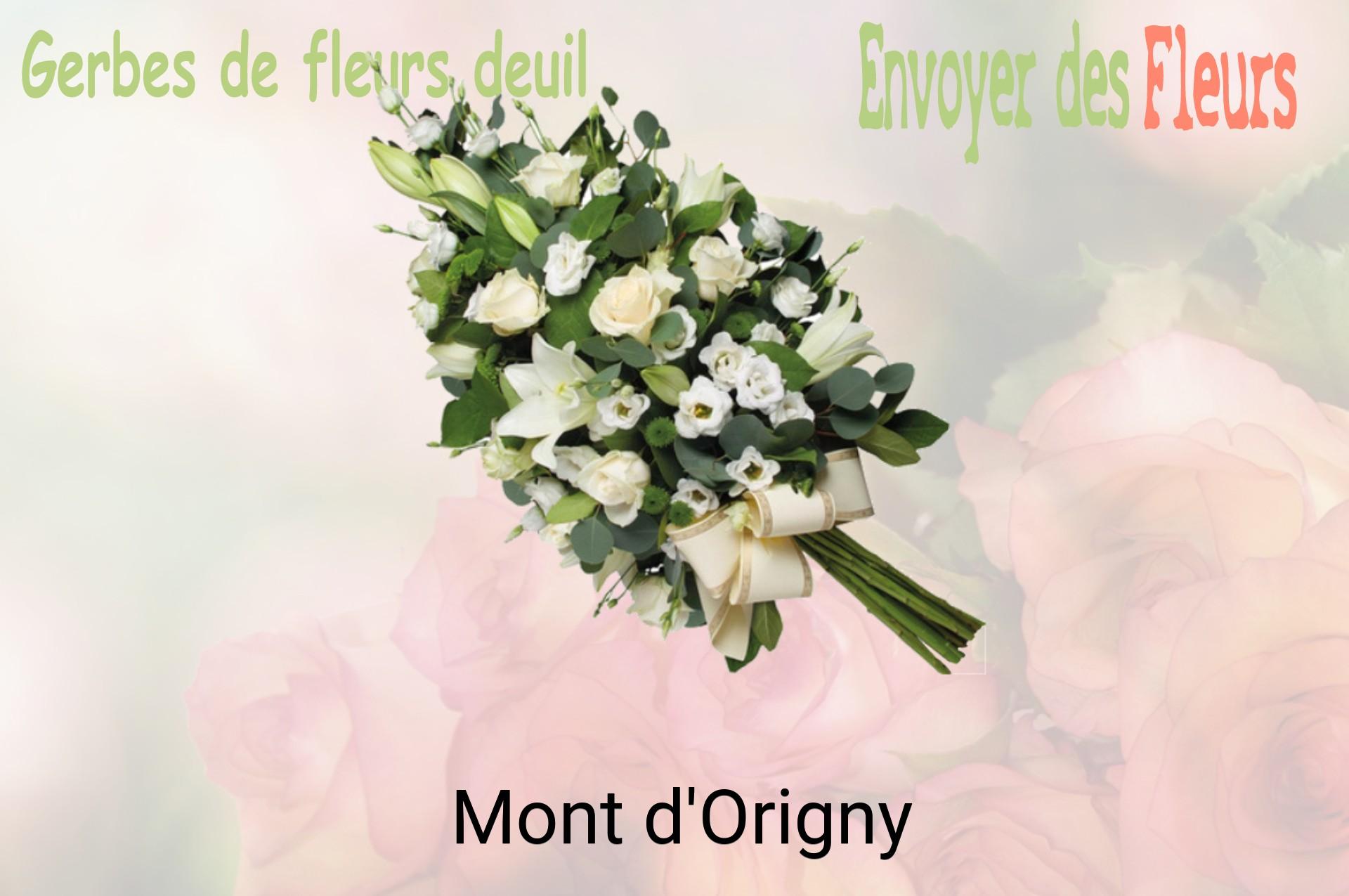 Gerbe de fleurs de deuil livrée à Mont-d'Origny